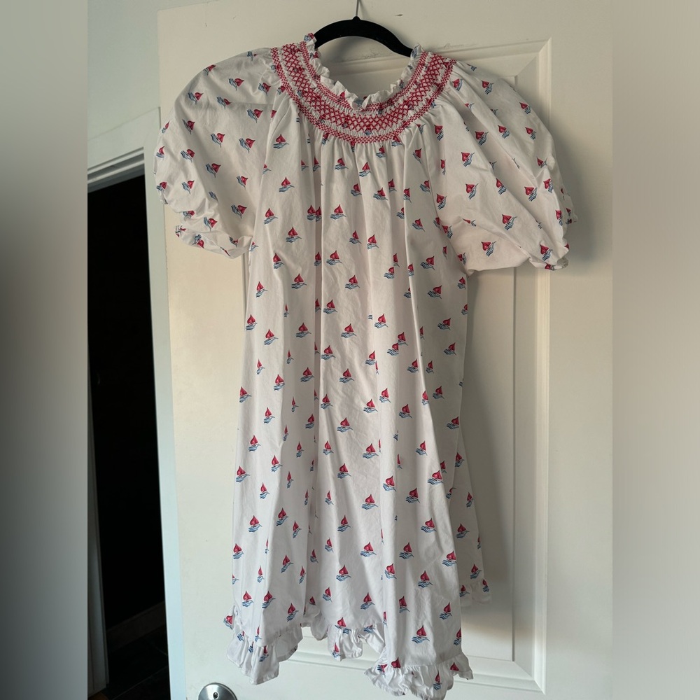 Hill House Home Genevieve Dress boat print